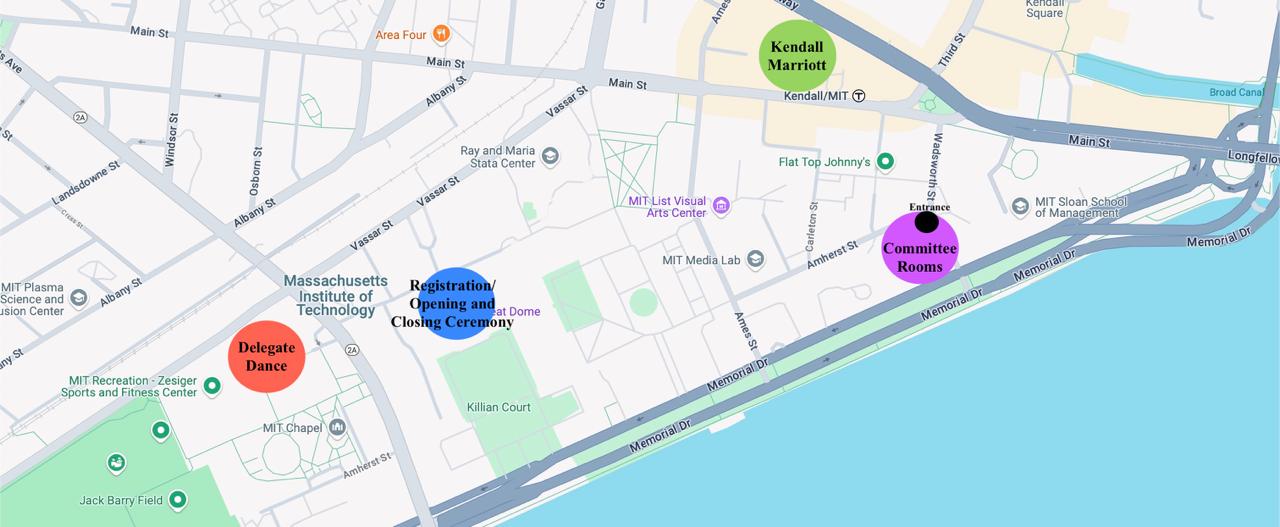 Map of MIT Key Locations